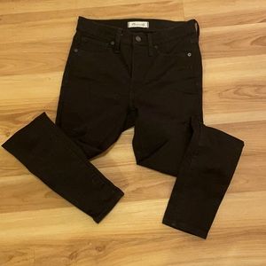 Madewell skinny black cigarette jeans
